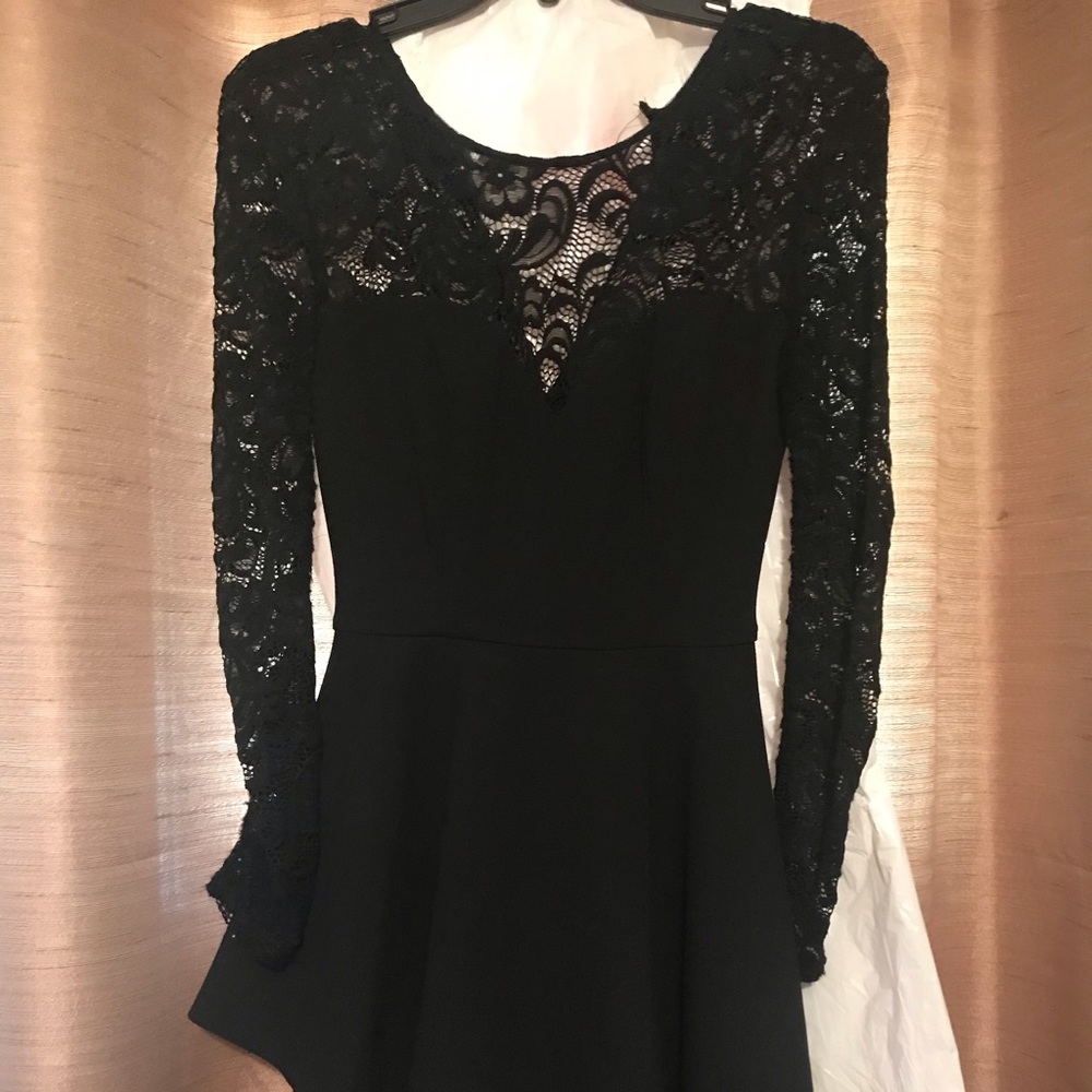 Black Laced Homecoming Dress